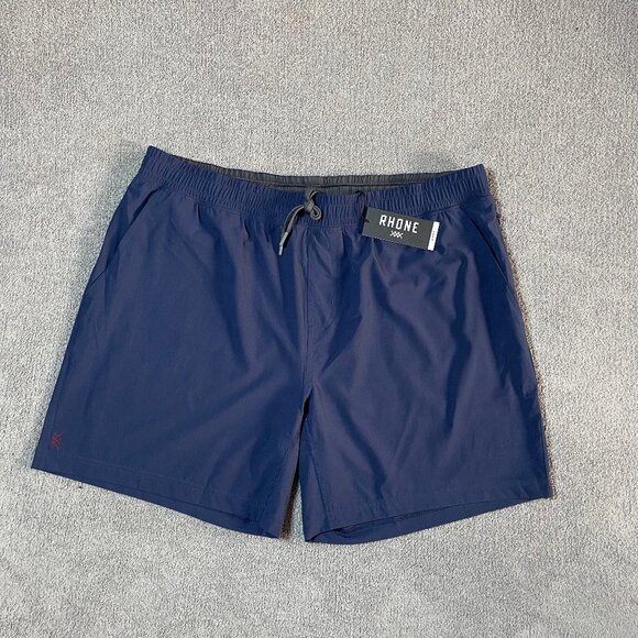Rhone 7" Mako Short Unlined Navy 2XL Athletic Performance Gym Shorts Men's XXL - Picture 1 of 8